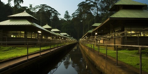 Fototapeta premium bridge over river
