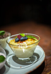 desserts on a summer table outside
