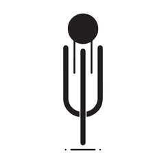 Tuning Fork silhouette vector illustration