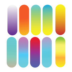 collection of bright colorful gradients plate 