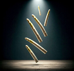 Floating White Asparagus