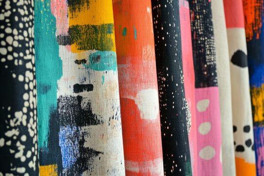 Exploring vibrant screen print textures showcasing diverse patterns and colors for design inspiration