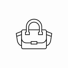 clutch handbag fashion icon sign vector