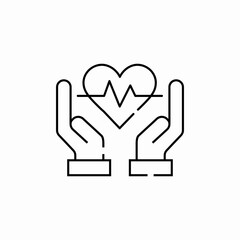 heart care icon sign vector