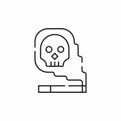 smoking kills smoke icon sign vector