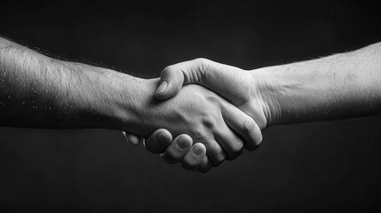 Handshake captured between business partners in a deal-closing moment