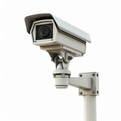 Security camera monitoring a public area, providing surveillance and ensuring safety