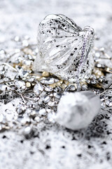 Close-up of a Christmas decoration. Soft focus.