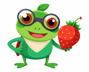 Fun 3D Frog Illustration – Lively and Creative Amphibian Artwork.