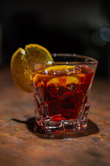 the process of preparing alcoholic beverages at the bar