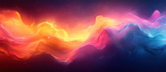 Obraz premium Abstract Cosmic Landscape with Vibrant Colors