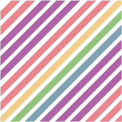 Minimalist Diagonal Stripes in a Rainbow Gradient Illustrator Artwork