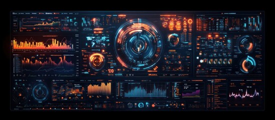 Obraz premium Futuristic Interface Display