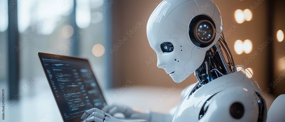 Aufkleber AI technology enhancing work efficiency, data analysis tools, and AI chatbot solutions, streamlining workflows and solving business problems