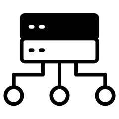 Data storage icon vector