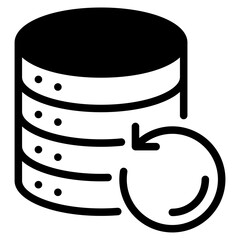Data storage icon vector