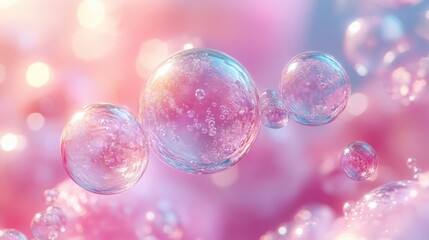 Soft bubble texture in light pastel tones