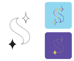 Initial S Logo, S Logo, S Monogram,  Letter S Logo, Creative Icon, Modern, Vector
