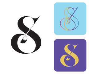 Initial S Logo, S Logo, S Monogram,  Letter S Logo, Creative Icon, Modern, Vector