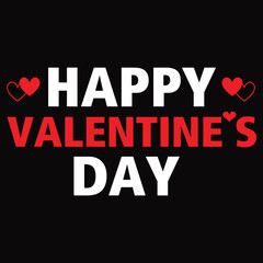 happy valentines day -typography t-shirt design.