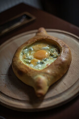 khachapuri on the restaurant's set table
