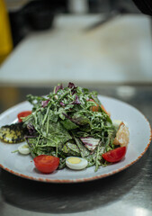 cooking in the restaurant kitchen