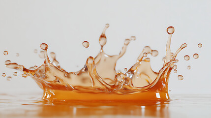 Stunning Orange Liquid Splash