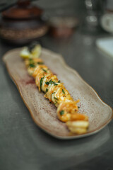 cooking in the restaurant kitchen