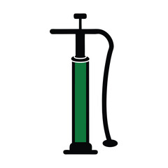 a black and white illustration of a hand pump
