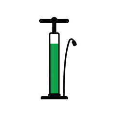 a black and white illustration of a hand pump