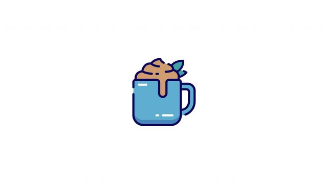Peppermint Mocha for Winter Elements Icon Animation