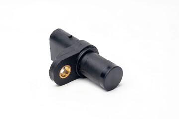New car sensor resting on white background