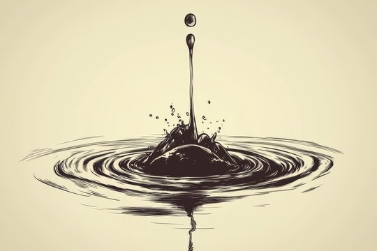 Water droplet evaporating, symbolizing the diminishing value of assets over time due to depreciation.