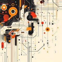 Obraz premium Abstract Technology Design Elements