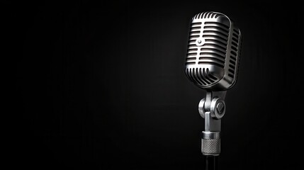 Fototapeta premium A professional microphone on a stand