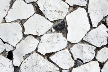 Obraz premium Textured Pavement: White Polished Stone Floor with Rough Surface Finish for Elegant Background