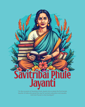 Savitribai Phule Jayanti Celebrating Indias first woman teacher on 3rd January social media post