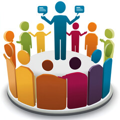 Obraz premium contact network