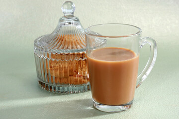 Indian Spice Milk Tea Boiling, Indian Food