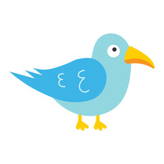 Seagull. Sea bird. Vector illustration. sailor
