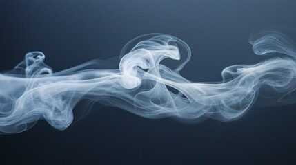 Fototapeta premium smoke on black background