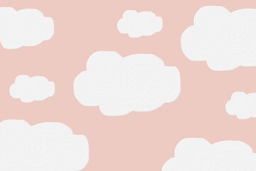 clouds texture pattern with pink pastel background	
