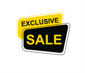 Exclusive sale , exclusive offer, limited time offer, offer, special offer, exclusive, promotion vector file 