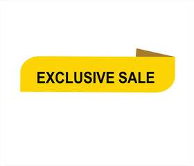 Exclusive sale , exclusive offer, limited time offer, offer, special offer, exclusive, promotion vector file 