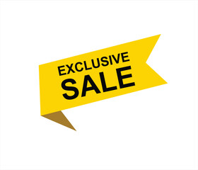 Exclusive sale , exclusive offer, limited time offer, offer, special offer, exclusive, promotion vector file 