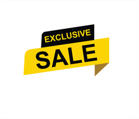 Exclusive sale , exclusive offer, limited time offer, offer, special offer, exclusive, promotion vector file 