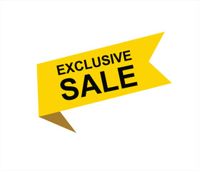 Exclusive sale , exclusive offer, limited time offer, offer, special offer, exclusive, promotion vector file 