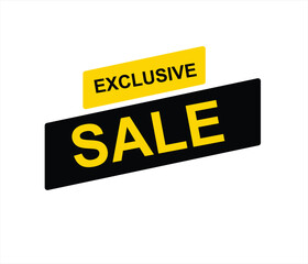 Exclusive sale , exclusive offer, limited time offer, offer, special offer, exclusive, promotion vector file 