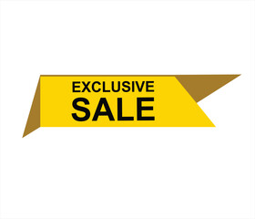Exclusive sale , exclusive offer, limited time offer, offer, special offer, exclusive, promotion vector file 