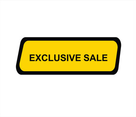 Exclusive sale , exclusive offer, limited time offer, offer, special offer, exclusive, promotion vector file 